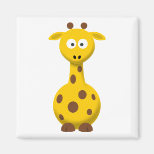Imã Girafa de desenho animado