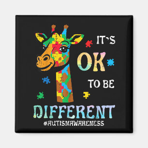 Imã Girafa do autismo para ser diferente conscientizaç