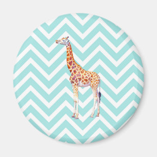 Imã Girafa em zigzag chevron.