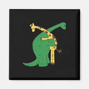 Imã Giraffe Dinosaur Hug Love Dino Animais Safari Hall