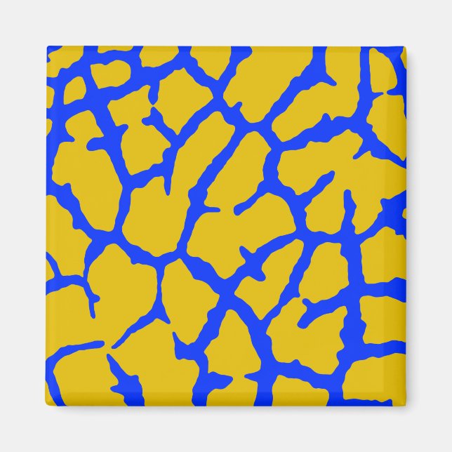 Imã Giraffe Impressão Amarelo (Frente)