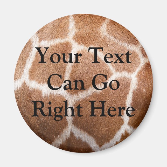 Imã Giraffe Impressão Magnet (Frente)