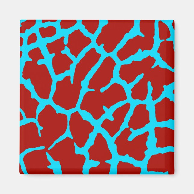 Imã Giraffe Impressão Red Cyan (Frente)