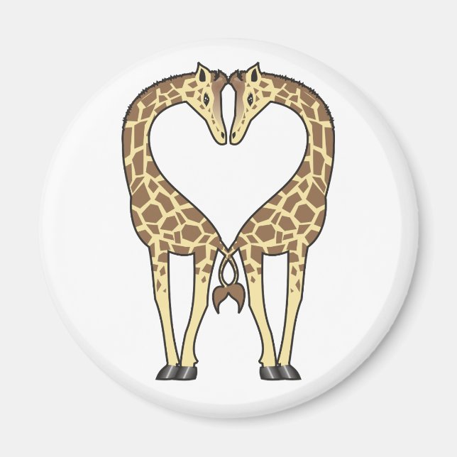 Imã Giraffe Love (Frente)