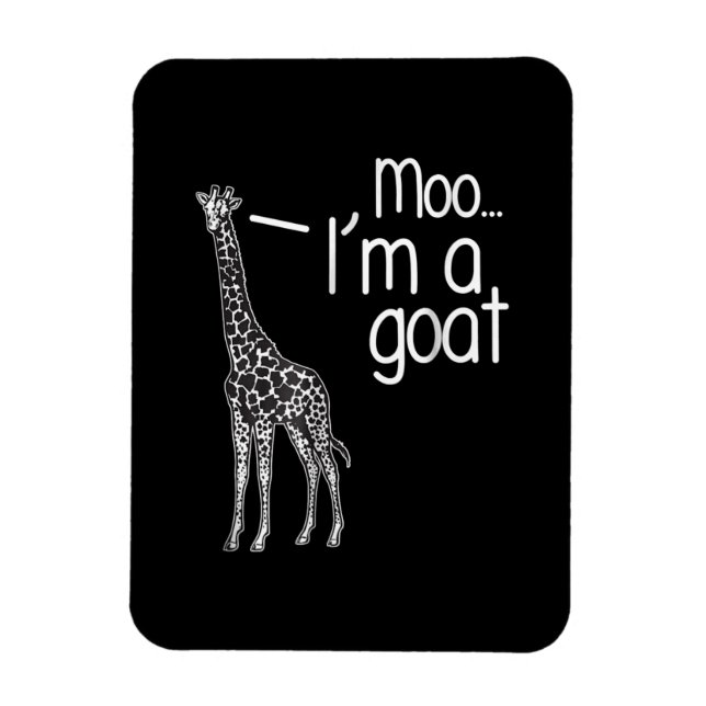 Ímã Giraffe Moo Eu sou uma cabra (Vertical)