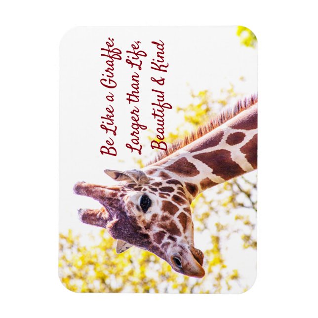 Ímã Giraffe Portrait (Vertical)