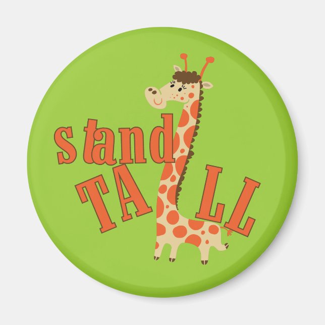 Imã Giraffe Stand Tall (Frente)