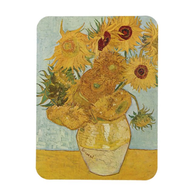 Ímã Girasóis de Van Gogh (Vertical)