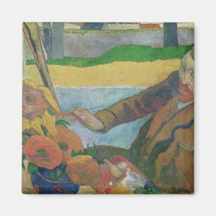 Imã Girassóis da pintura de Paul Gauguin Van Gogh,