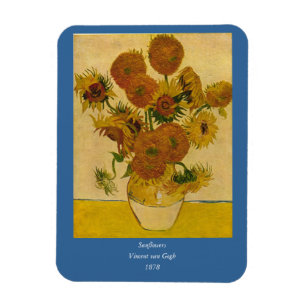 Ímã Girassóis de Vincent van Gogh, 1878
