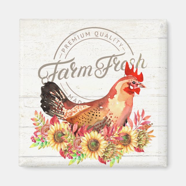 Imã Girassóis e frango direto da fazenda  (Frente)