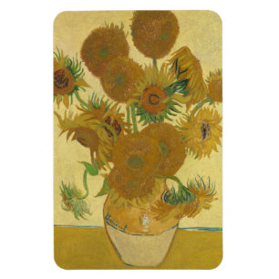 Ímã Girassóis, Pintura a Óleo de Natureza Morta, Van G