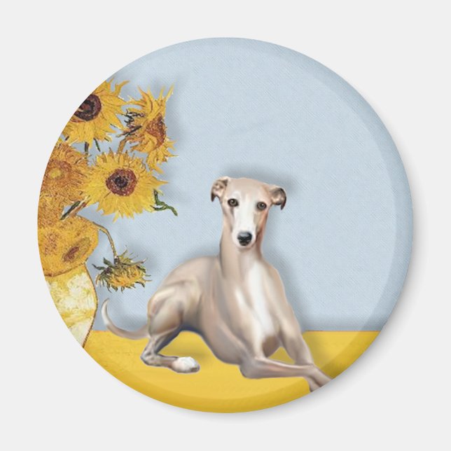 Imã Girassóis - Whippet #2A (Frente)