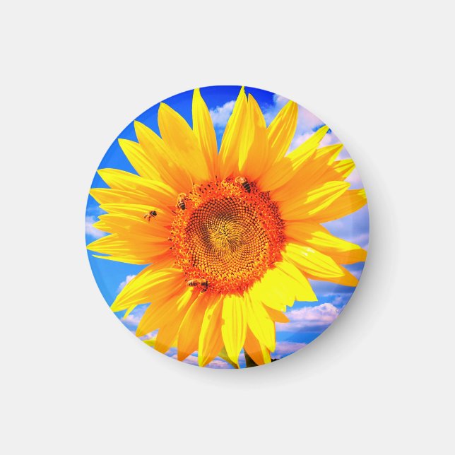 Imã Girassol e Abelhas Magnet (Frente)