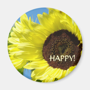 Imã Girassol Feliz! Ímãs Amarelos Flores do Sol