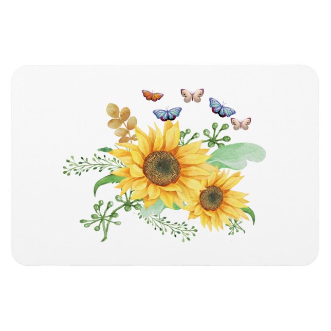 Ímã girassol primavera (Horizontal)