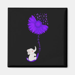 Imã Girassol Roxo Elefante Que Eu Vou Lembrar Por Você