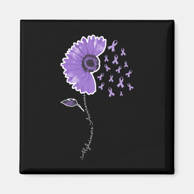 Imã Girassol Roxo Guerreiro Laço Fofo  (Frente)