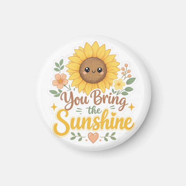 Imã Girassol : Você Traz o Brilho do Sol (Frente)