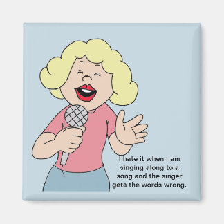 Imã Girl Singer Magnet