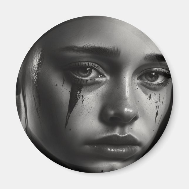 Imã Girl with tears (Frente)