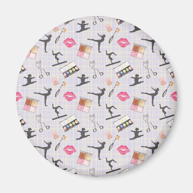 Imã Girls Gymnastics - Girly Makeup (Frente)