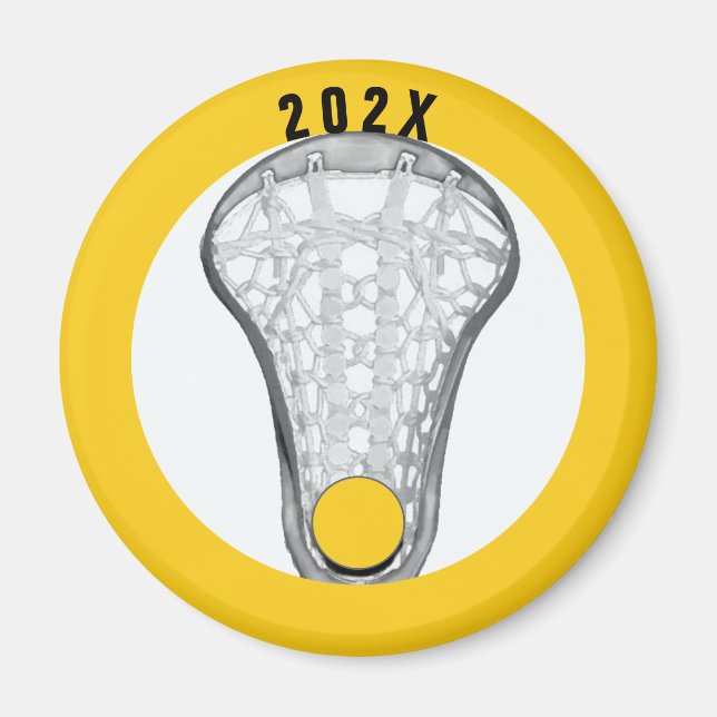 Imã Girls Lacrosse Gifts Magnet (Frente)