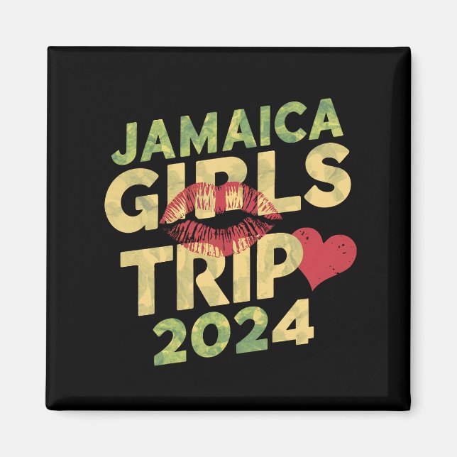 Imã Girls Trip Jamaica 2024 Férias de Verão no fim do  (Frente)