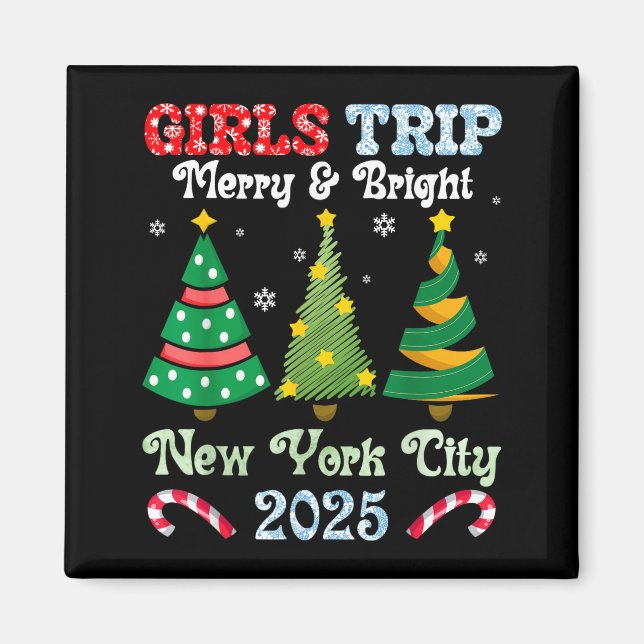 Imã Girls Trip Merry And Bright Xmas New York City Vac (Frente)