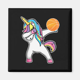 Imã Girls Unicorn Dabbing Bysketbyll Player