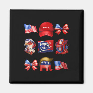 Imã Girly Coquette Trump Vance 2024 Trump Girl Republi