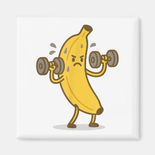 Imã Giro Engraçado de Levantamento de Peso de Banana H
