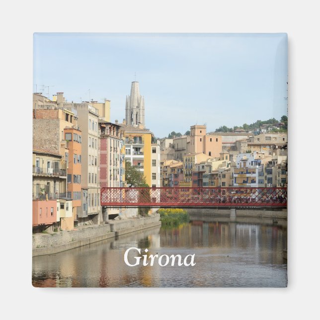 Imã Girona (Gerona) Magnet (Frente)
