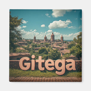 Imã 🧲 Gitega Burundi Viagem Lembrança Da África Memo
