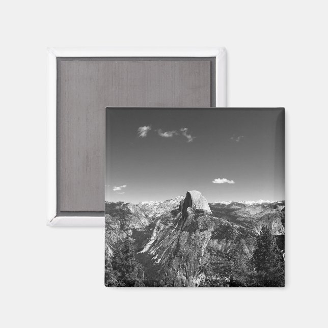 Imã Glaciar Point Yosemite Black and White Fotografia (Front/Back)