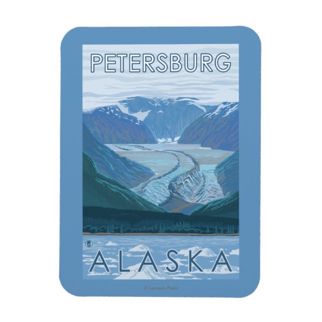 Ímã Glacier Scene - Petersburg, Alaska (Vertical)