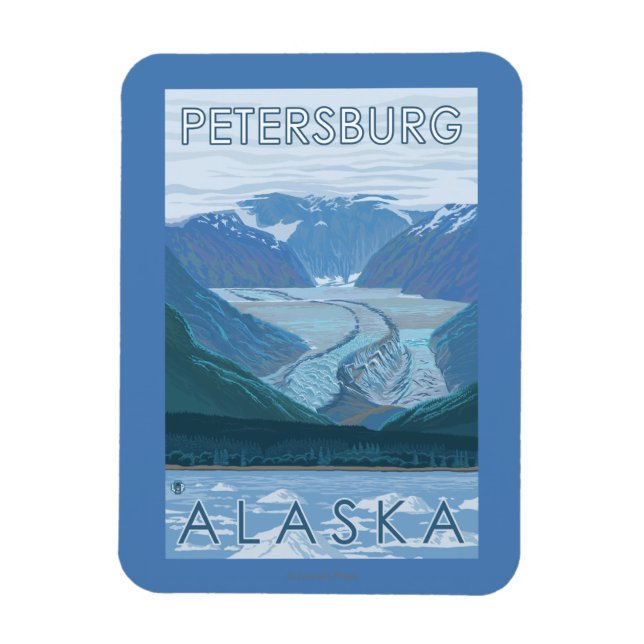 Ímã Glacier Scene - Petersburg, Alaska (Vertical)