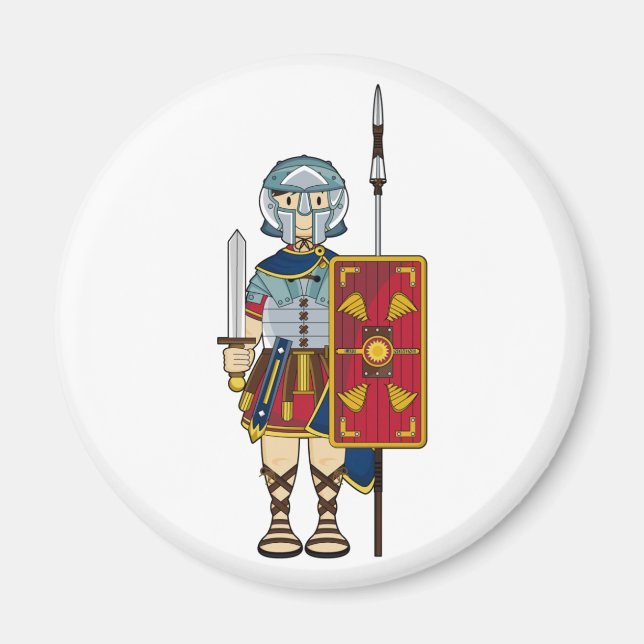 Imã Gladiador Romano com Magnet (Frente)