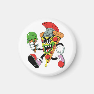 Imã Gladiator Pizza Slice Brainrot