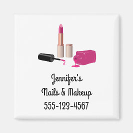 Imã Glam-Lábio Rosa E Bela Polonesa Nail Pensada