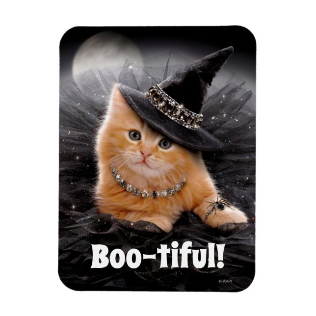 Ímã Glamorous Witch Kitten (Vertical)