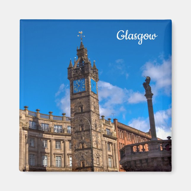 Imã Glasgow, Scotland Magnet (Frente)