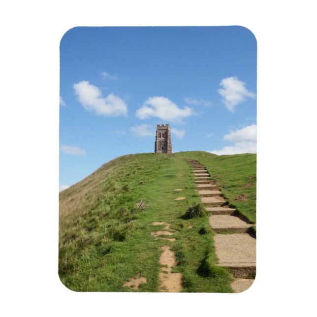 Ímã Glastonbury Tor Path Magnet (Vertical)