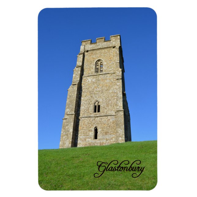 Ímã Glastonbury Tor Somerset England Foto (Vertical)