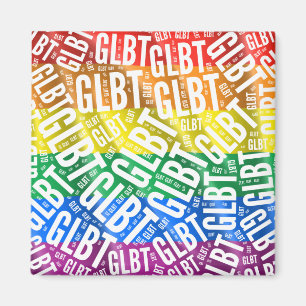 Imã GLBT WORD PATTERN WHITE -.png
