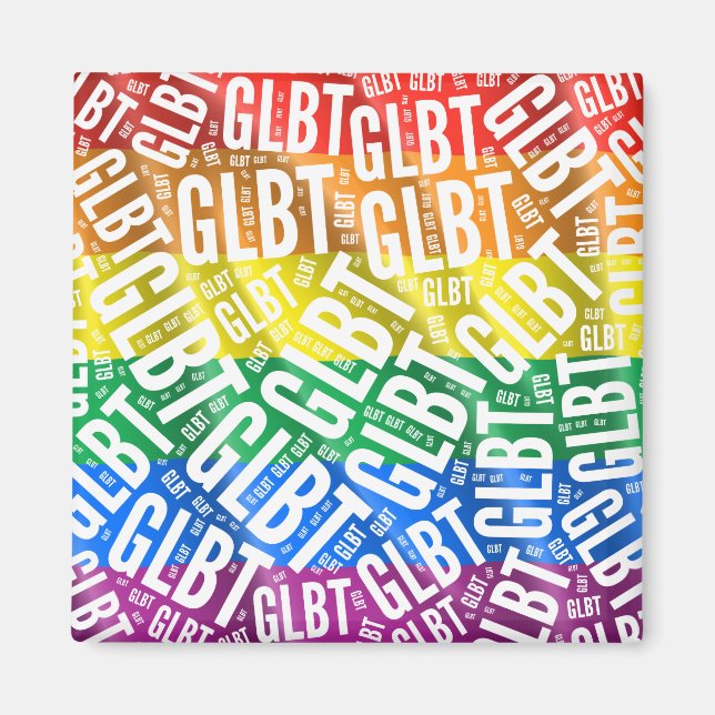 Imã GLBT WORD PATTERN WHITE -.png (Frente)