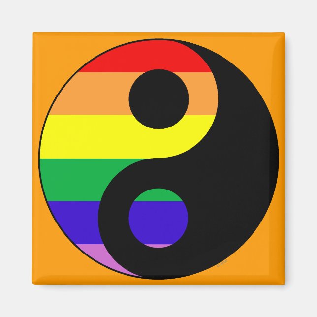 Imã GLBT YinYang (Frente)