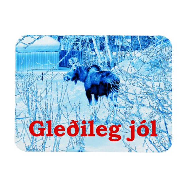 Ímã Gleðileg Jól - Urban Moose (Horizontal)