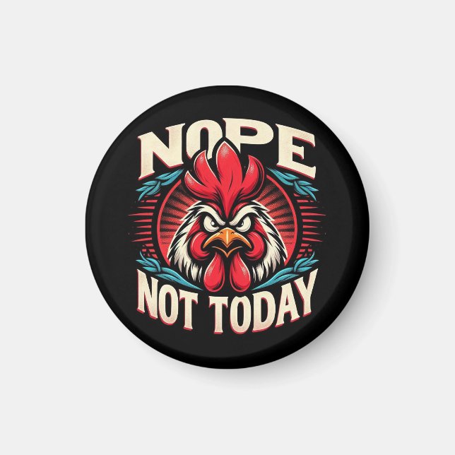 Imã "Glen the Nope Chicken" Magnet (Frente)