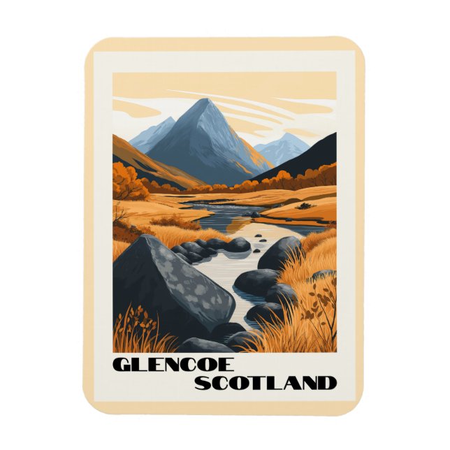 Ímã Glencoe, Escócia - Terras Altas Escocesas Incrívei (Vertical)